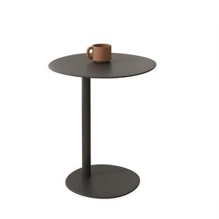 极简沙发边几小茶几侘寂风铁艺小圆桌小桌子角几创意咖啡桌床头桌