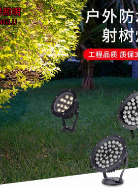 宏禄射树灯景观k射灯照树灯户外B防水led园林绿化庭院七彩色投