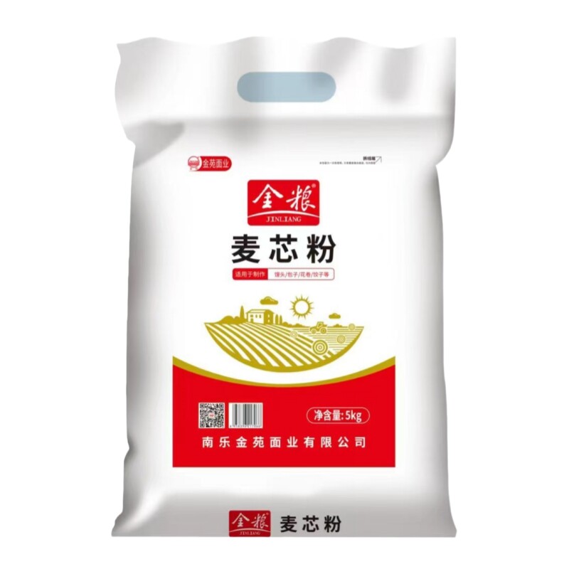 金苑金粮中筋麦芯粉5kg袋装