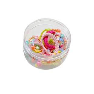 儿童皮套头绳不伤发小皮筋公主头饰宝宝发绳带花扎头发皮筋可爱