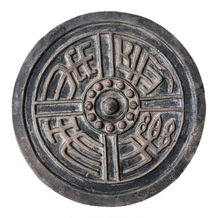 仿古瓦当拓片模具酒店前台装饰非遗传拓研学长乐未央四灵兽工艺品