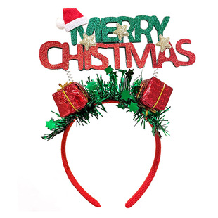 圣诞发箍装饰女新款圣诞节头箍配饰发卡儿童成人可爱头饰拍照发饰