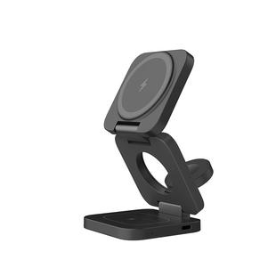 十一号线三星三合一无线充磁吸式充电器S25Ultra适用手机手表耳机支架Galaxy Watch6便携可折叠多功能快充