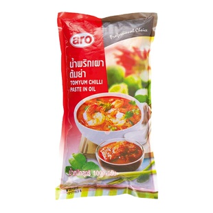 泰国直邮ARO万客隆优选泰式冬阴功酸辣辣椒油酱1kg满100元包邮