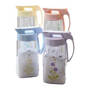 日本进口铃兰凉水壶耐热树脂水壶果汁壶储物罐密封罐杂粮收纳罐