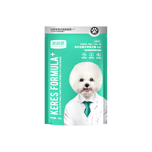 凯锐思比熊专用狗粮成犬幼犬小型犬肠胃管理轻泪痕犬粮试吃装50g