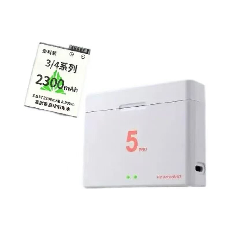 适用DJI大疆的Action5Pro/4/3电池耐寒OSMO360运动相机充电器套装