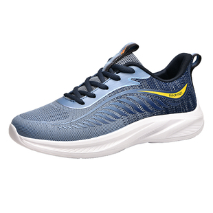 双星男鞋正品运动鞋轻便软底休闲鞋透气网面防臭防滑男跑鞋旅游鞋