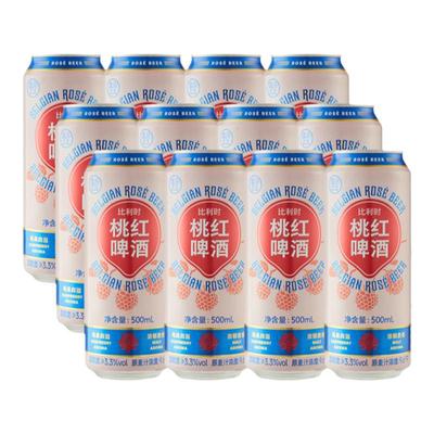 盒马 桃红啤酒 500ml*12罐传统比利时风味啤酒