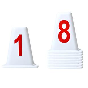 三角形分道牌方形道次蹲田径道次牌 1-8号 田径比赛分线墩