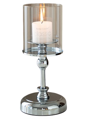 欧式蜡烛台烛台金属浪漫道具摆件