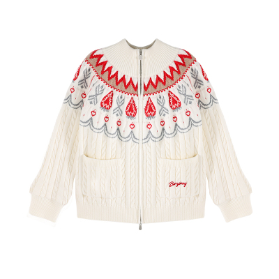 BarryBanny女童费尔岛毛衣外套