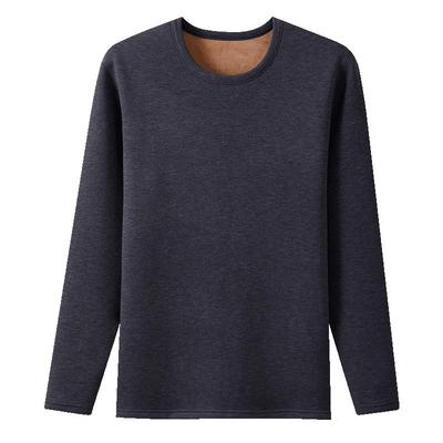 三枪羊毛加绒加厚男保暖上衣