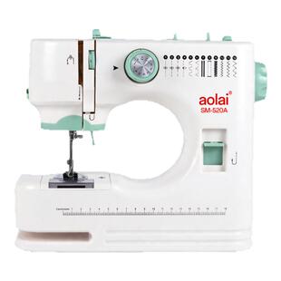 aolai第5代520电动新款缝纫机 家用小型全自动锁边多功能缝纫神器