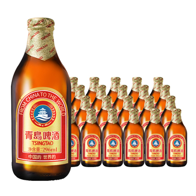 青岛啤酒小棕金精致啤酒296ml