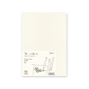 日本MIDORI绘画笔记本MD空白厚口纸手帐本水彩绘画本钢笔书写手账A5速写素描水粉马克笔画画卡纸彩铅专用本子
