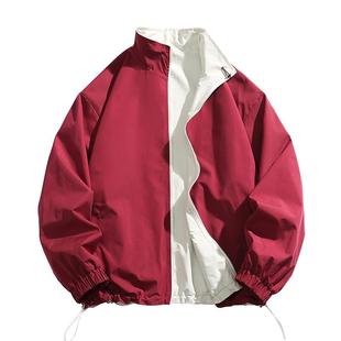 NASA STUSY美式复古2026秋装新款男款飞行员夹克工装双面穿外套