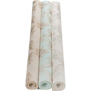 简欧无缝墙布 卧室客厅欧式墙纸简约电视背景墙壁纸奢华刺绣壁布