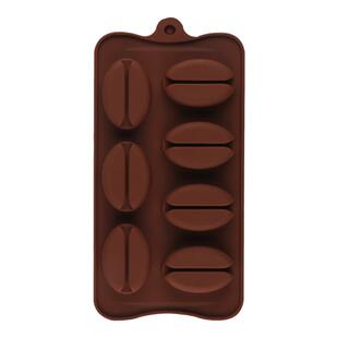 创意咖啡豆硅胶蛋糕模制手工皂巧克力果冻奶酪冰块烘焙模具食品级