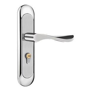 卧室门锁家用通用型房门锁室内木门老式门锁不锈钢锁具手柄门把手