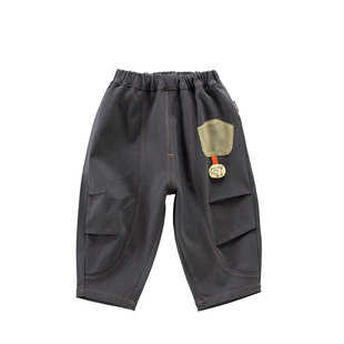 童泰男童女童休闲外穿裤子宽松宝宝长裤小童2026新款萝卜裤春秋款