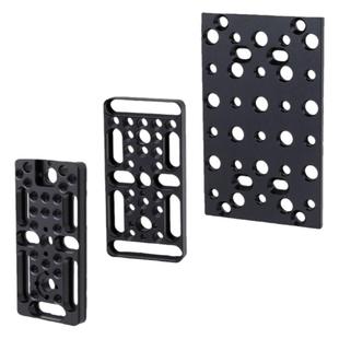 摄影芝士板相机1/4拓展板3/8螺丝多孔管摄像快装转接板起司奶酪板