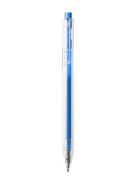 晨光优品中性笔文具透明杆按压式