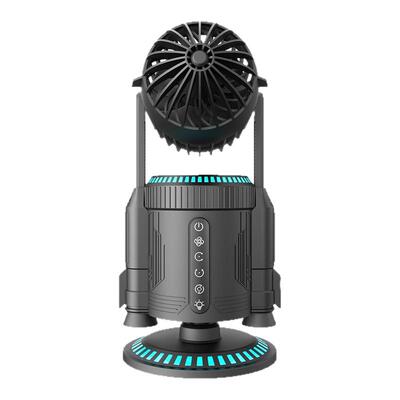 火箭创意风扇办公室桌面摇头喷雾