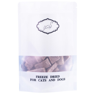 Cc家鲜肉冻干猫粮100g 大块牛肉 生骨肉猫咪增肥发腮宠物零食狗粮