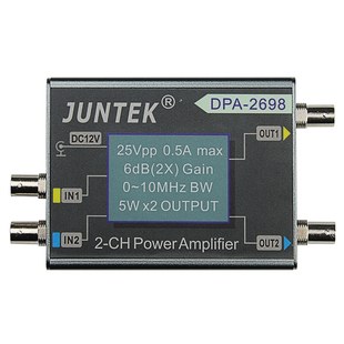 DPA2698双通道函数信号发生器功率放大器10M功放直流功放25V0.5A