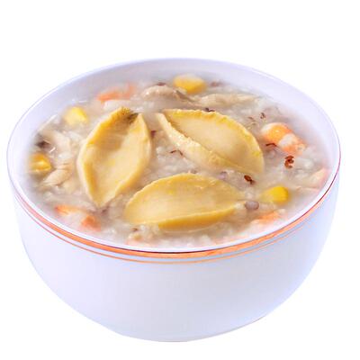 鲍鱼海鲜粥虾仁方便营养早餐咸味
