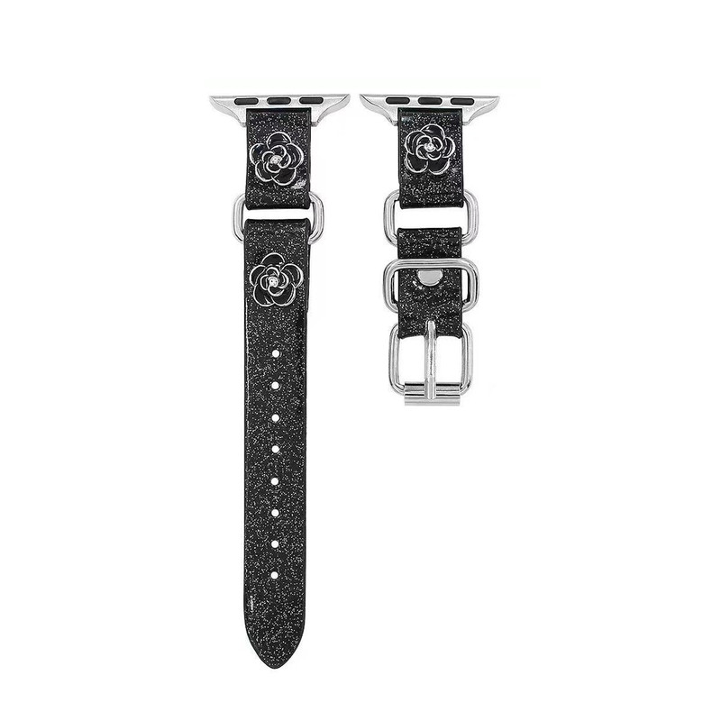 适用滴胶皮革iwatch表带