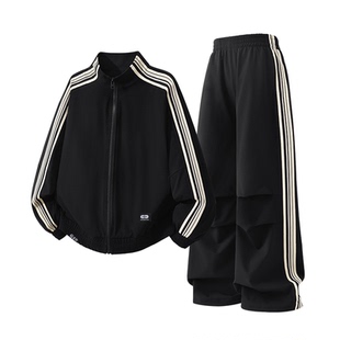 it GROUNDZERO儿童外套套装春秋2026新款男童女童速干运动服套装