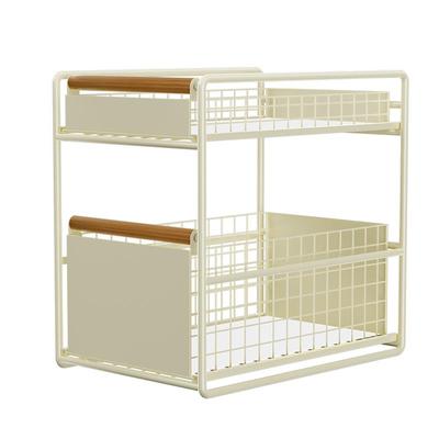 下水槽置物架抽拉式浴室柜下收纳