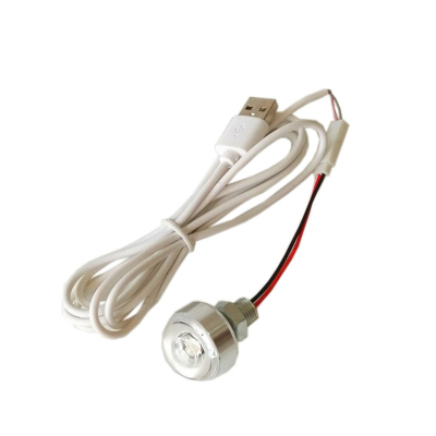 LED灯珠5VLED灯小DIY拇指灯带线usb接口高亮模型3.7V电池灯泡4.2V