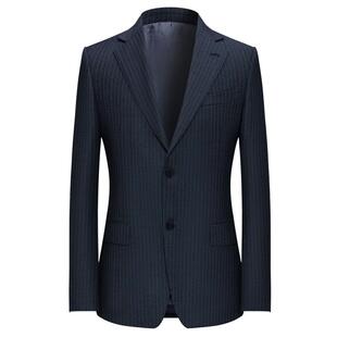 本派西装套装男士新款意大利进口面料手工定制条纹西服羊毛西装裤
