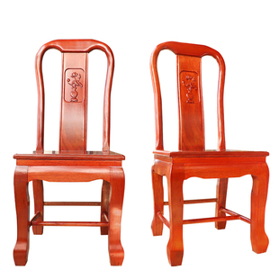 中式全实木菠萝格餐椅家用靠背椅原木简约餐厅餐桌椅饭店酒店凳子