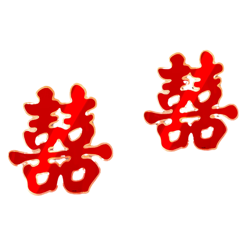 结婚喜字布置婚房装饰