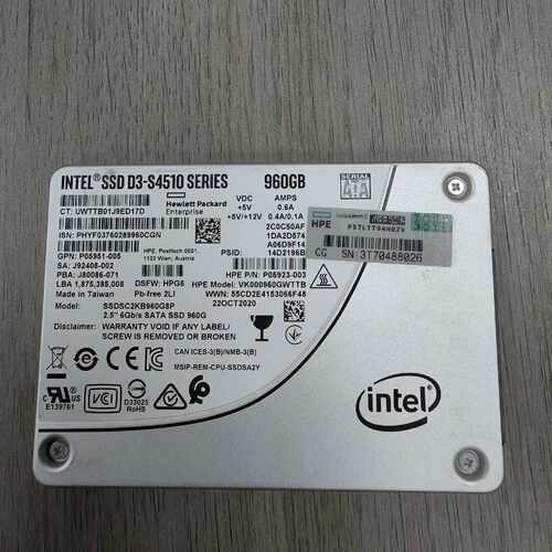 【请询价】INTEL S4510 960G SATA  SSD 2.5