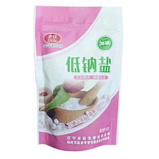 企佳低钠盐加碘盐食用盐食用家用低钠盐钾盐细盐食盐300克*8袋