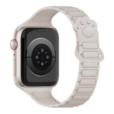 适用S11苹果手表表带硅胶磁吸