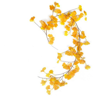 仿真植物壁挂地瓜叶枫叶垂柳植物墙配材藤蔓垂吊假花吊顶吊灯装饰