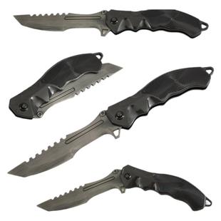 22CM暗区突围刀具游戏周边野战折刀瑞兔折刀可折叠版金属武器模型