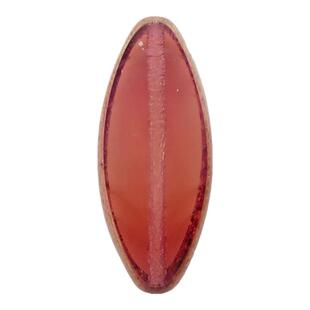 捷克进口 古董珠扁平马眼珠柳叶珠18×7mm全孔散珠diy饰品配件2个