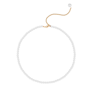 3mm极细小米珠珍珠项链颈链女款2026新款爆款轻奢小众叠戴锁骨链