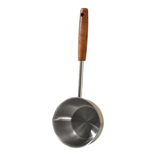 不锈钢长柄烧油榨油迷你淋油炝油锅厨房泼油小锅家用热油专用神器