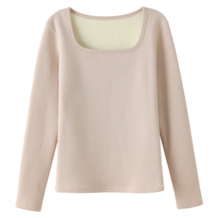 俞兆林纯棉保暖背心女秋冬季内搭加绒加厚打底衫大码弹力无袖上衣