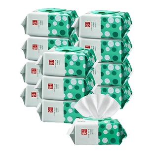 好孩子婴幼儿湿巾手口屁加厚温泉水湿纸巾儿童宝宝家庭实惠80抽