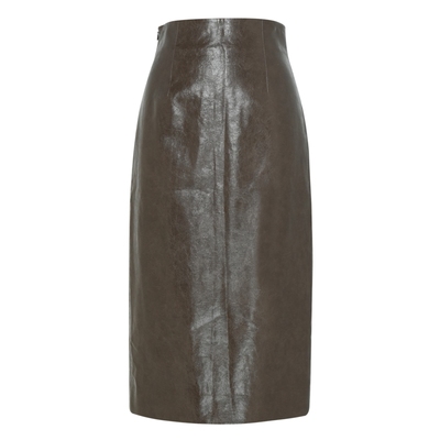 IDPAN通勤百搭修身显瘦皮裙