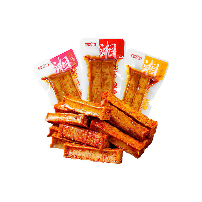 盐津铺子劲道豆干湖南特产香辣麻辣豆腐干手撕豆干宿舍解馋小零食